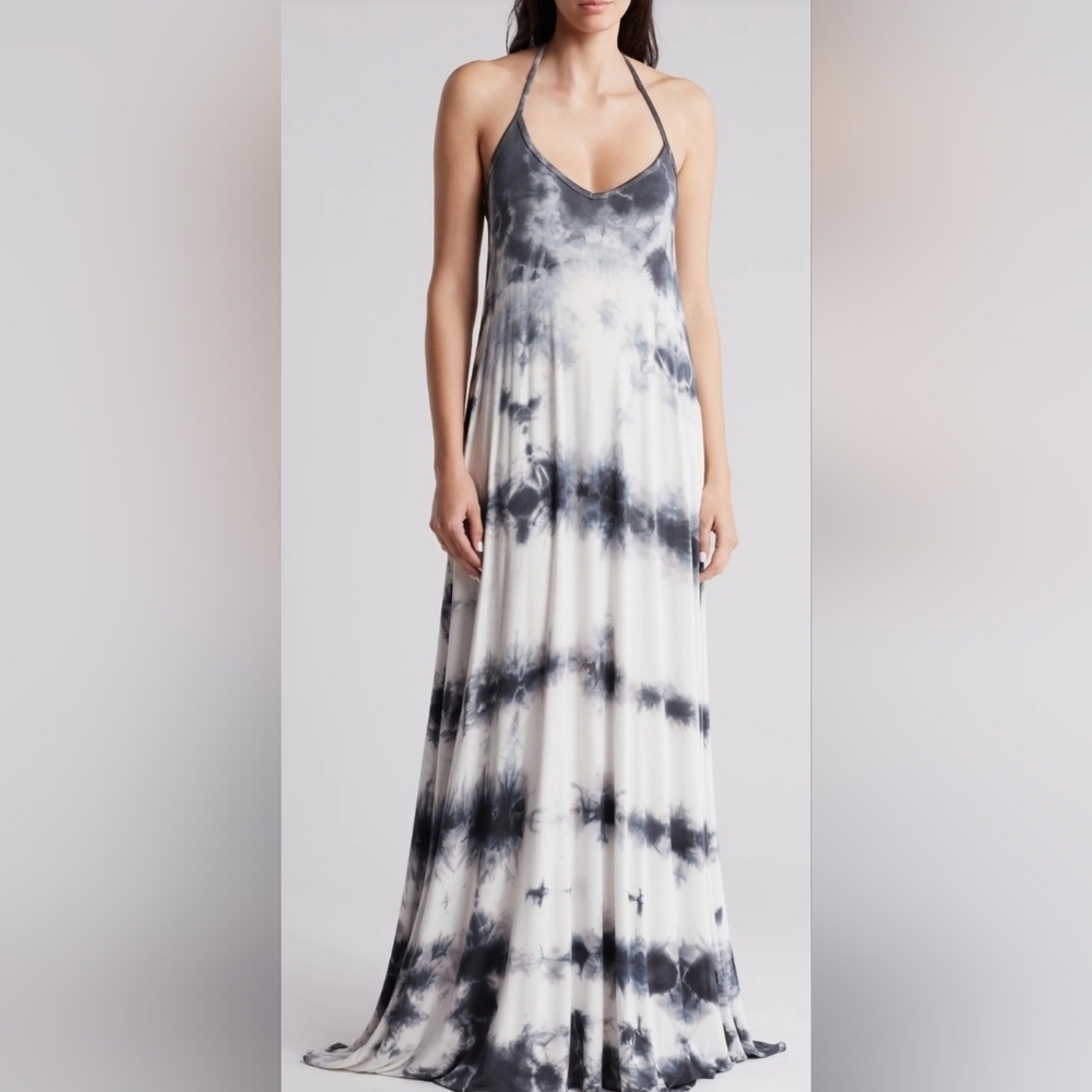 GO Couture Tie Dye Maxi Tank Dress Size Medium
